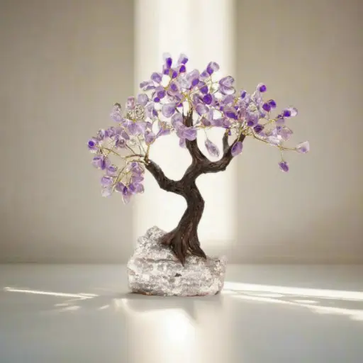 [ALM1186] Árvore de Ametista com base em drusa 