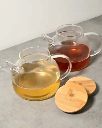 [ALM1214] Bule ALME com tampa em bambu