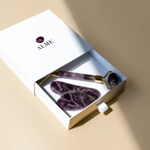 [ALM1021] Gesichtsmassager aus Amethyst