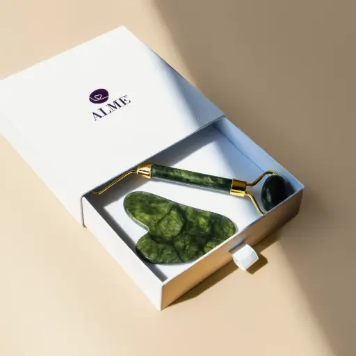 [ALM1022] Massajador Facial em Jade